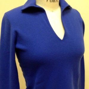 Banana Republic Cobalt Blue Cashmere Sweater